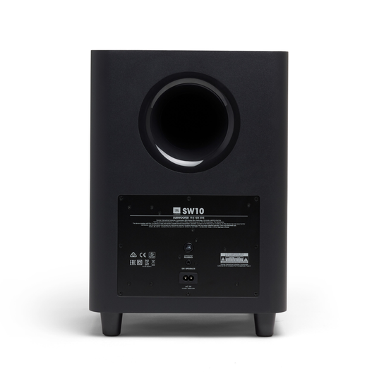 JBL SW10 - Black - 10” Powered Wireless Subwoofer for JBL LINK BAR - Back